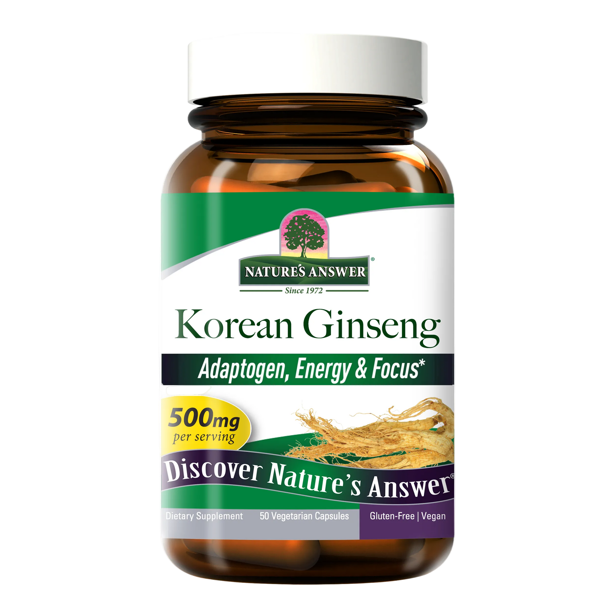Korean Ginseng Root - Veggie Capsules