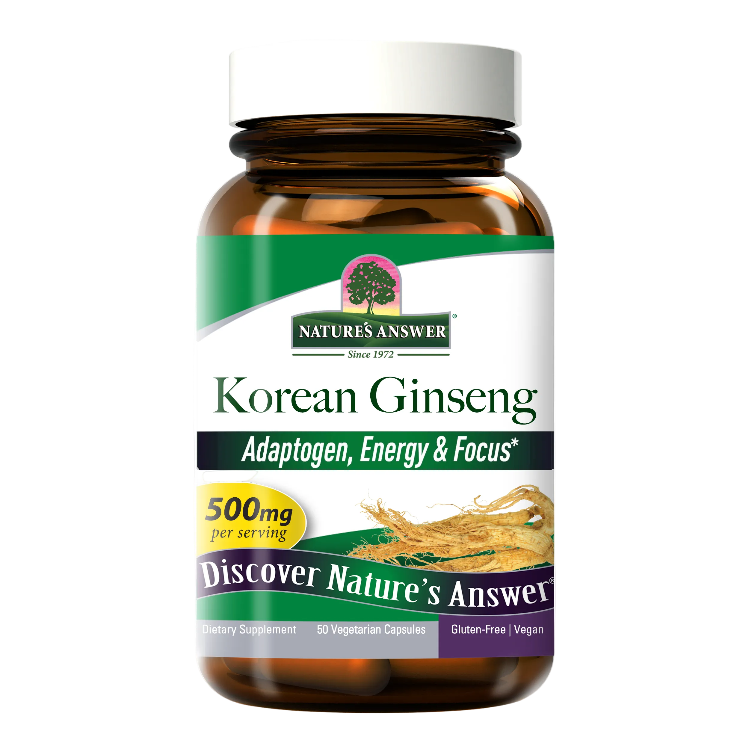 Korean Ginseng Root - Veggie Capsules