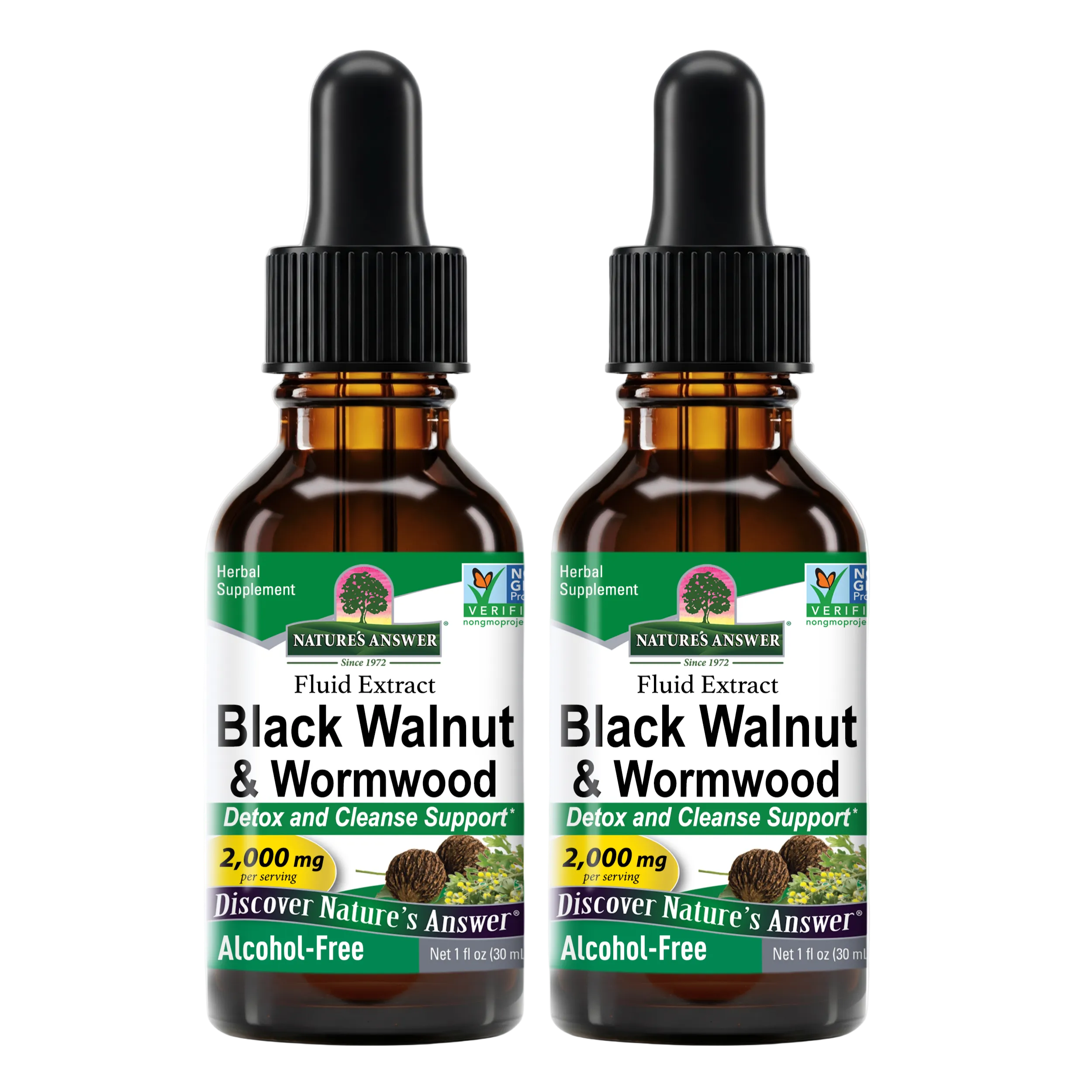 Black Walnut & Wormwood Extract - Alcohol Free Liquid