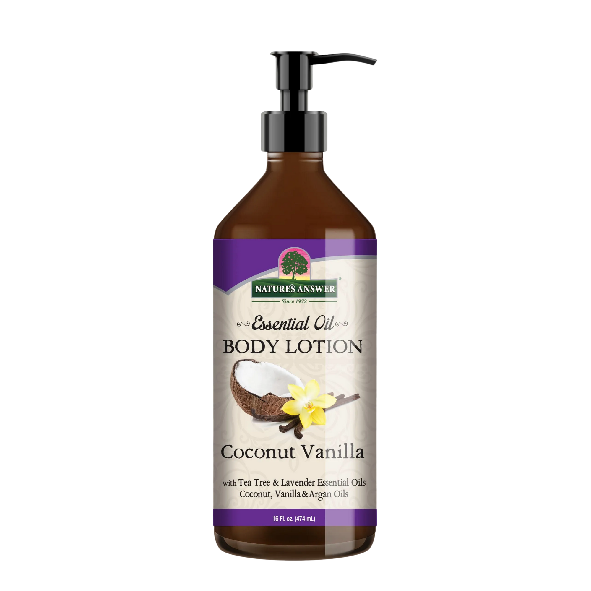 Essential Oil Coconut Vanilla Body Lotion 16oz
