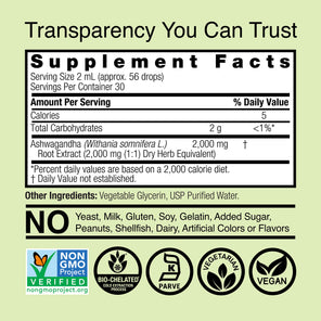 Ashwagandha Extract - Alcohol Free Liquid