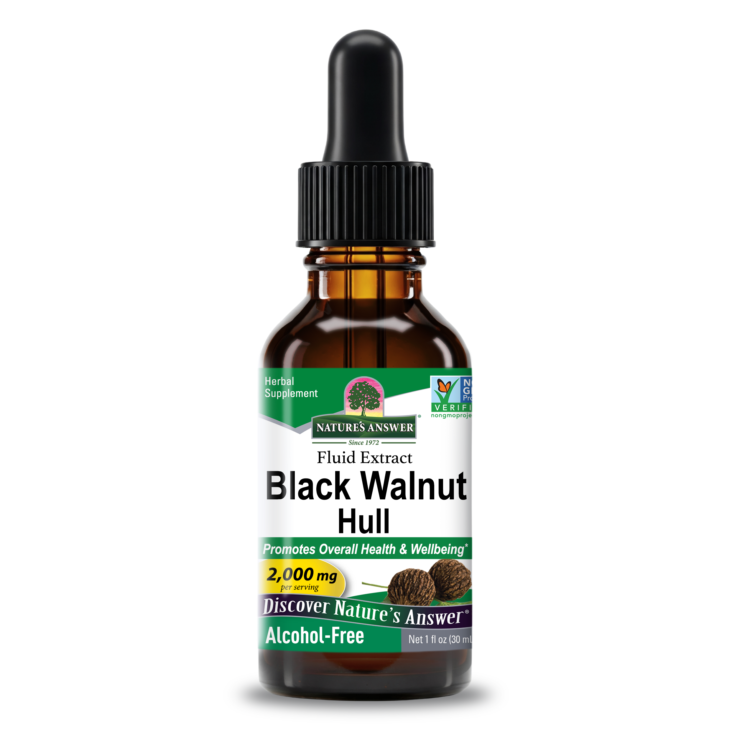 Black Walnut Hull Extract - Alcohol Free Liquid