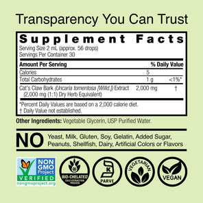 Cat’s Claw Extract - Alcohol Free Liquid