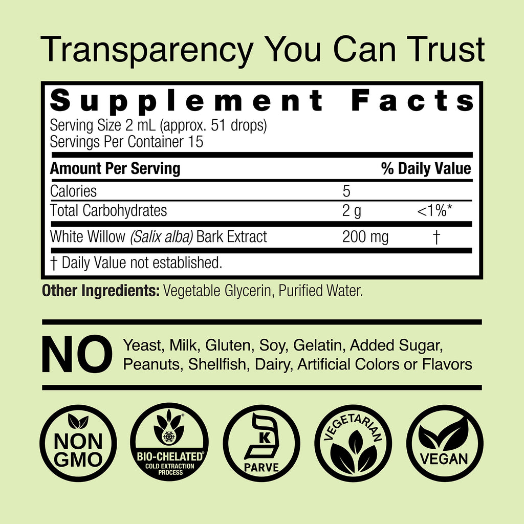 White Willow Extract - Alcohol Free Liquid