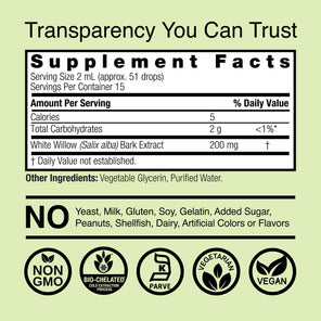 White Willow Extract - Alcohol Free Liquid