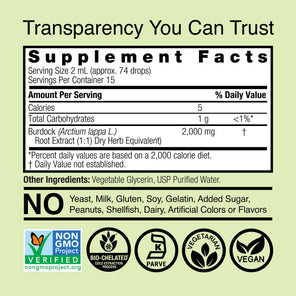Burdock Extract - Alcohol Free Liquid
