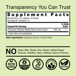 Chickweed Extract - Alcohol Free Liquid