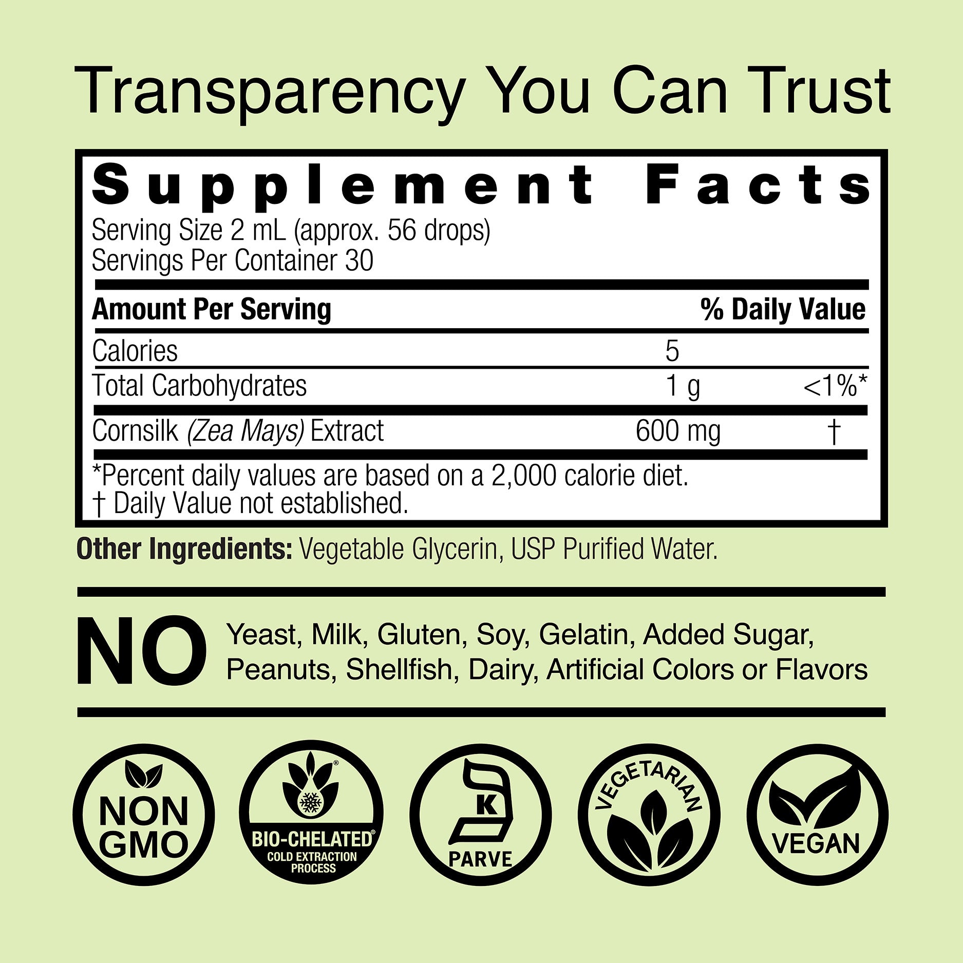 Cornsilk Extract - Alcohol Free Liquid