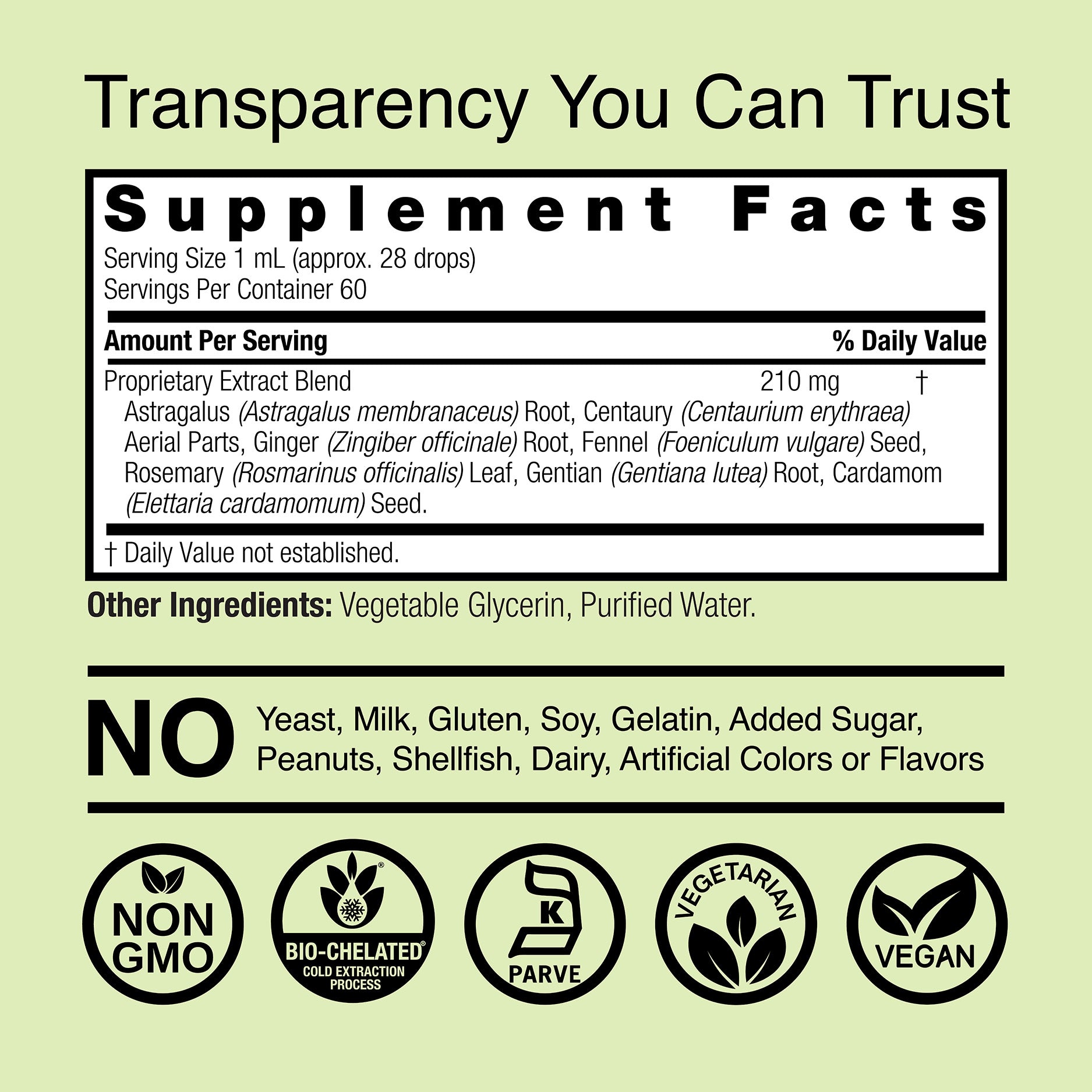 Bitters & Ginger Extract - Alcohol Free Liquid