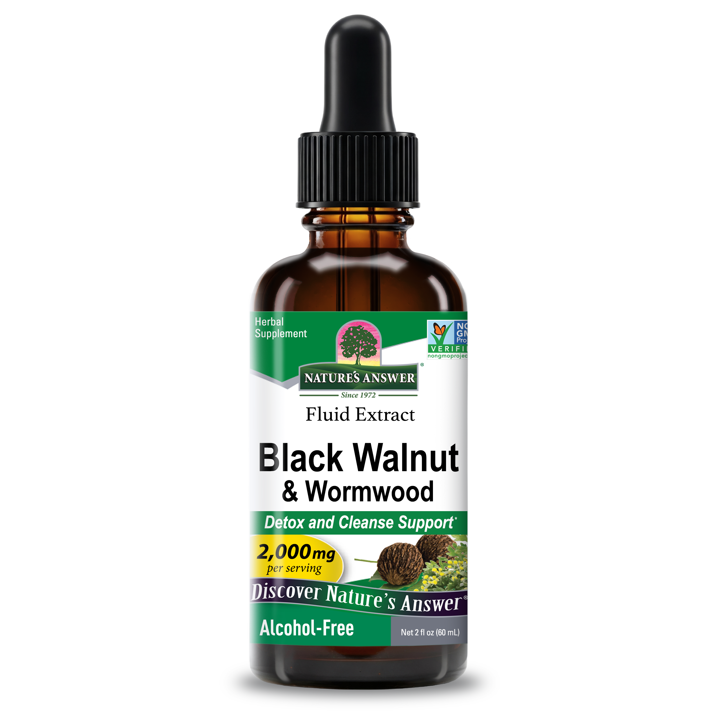 Black Walnut & Wormwood Extract - Alcohol Free Liquid