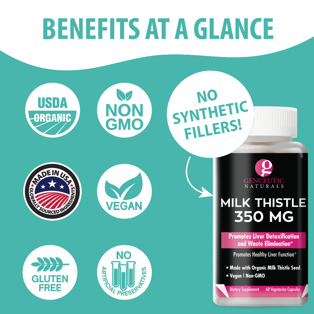 Organic Milk Thistle - Veggie Capsules