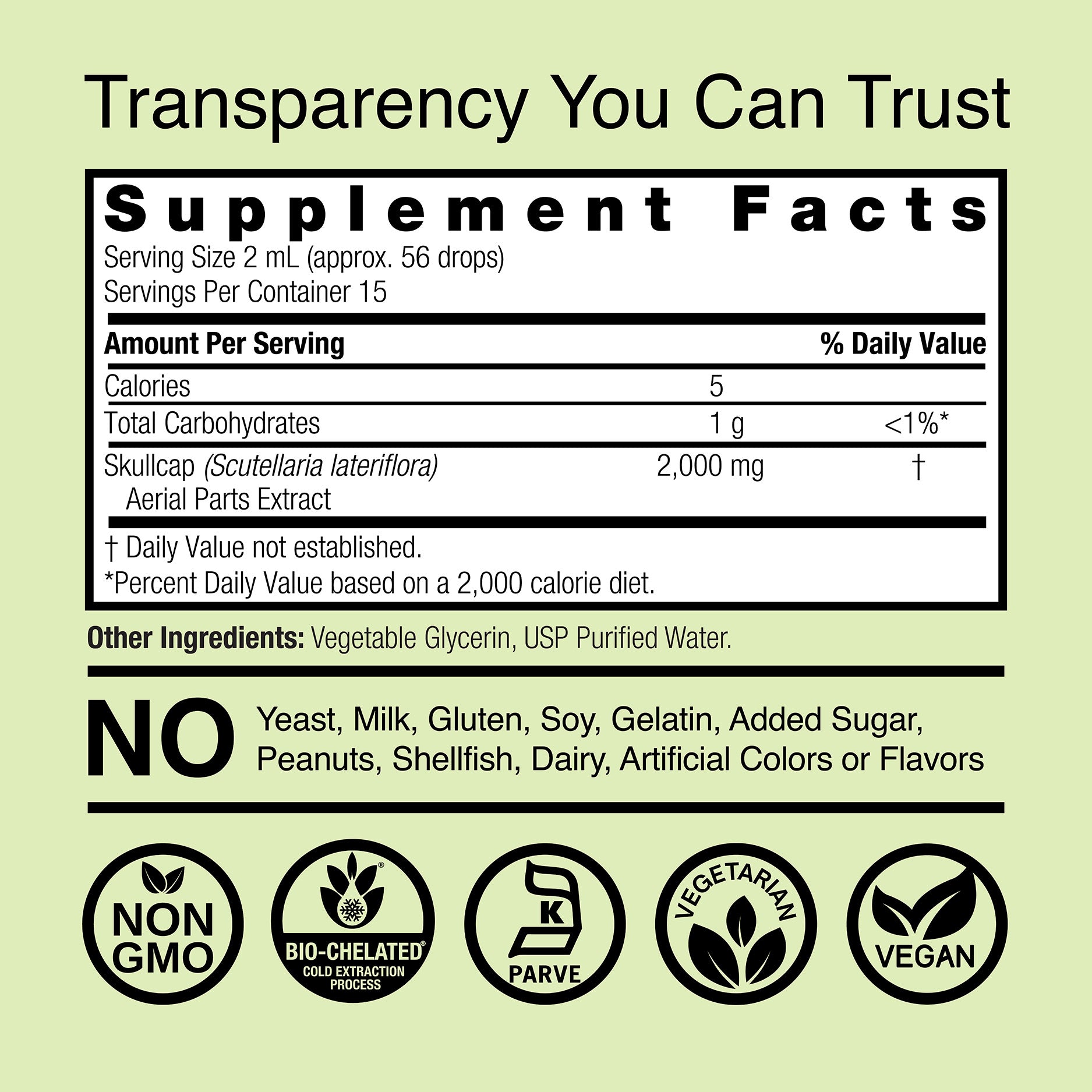 Skullcap Extract - Alcohol Free Liquid