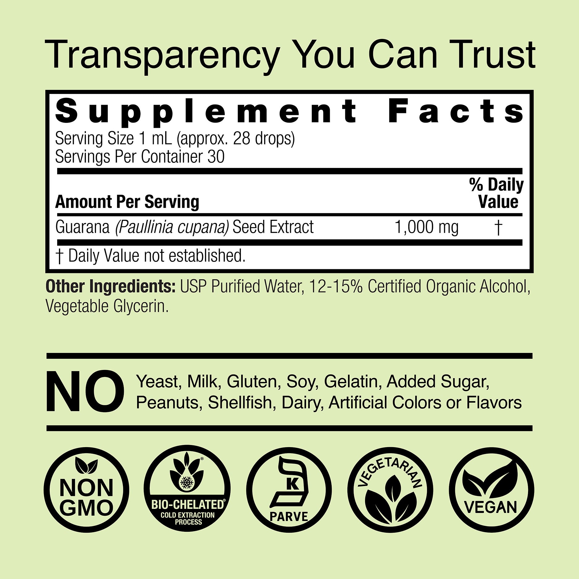 Guarana Extract - Low Alcohol Liquid