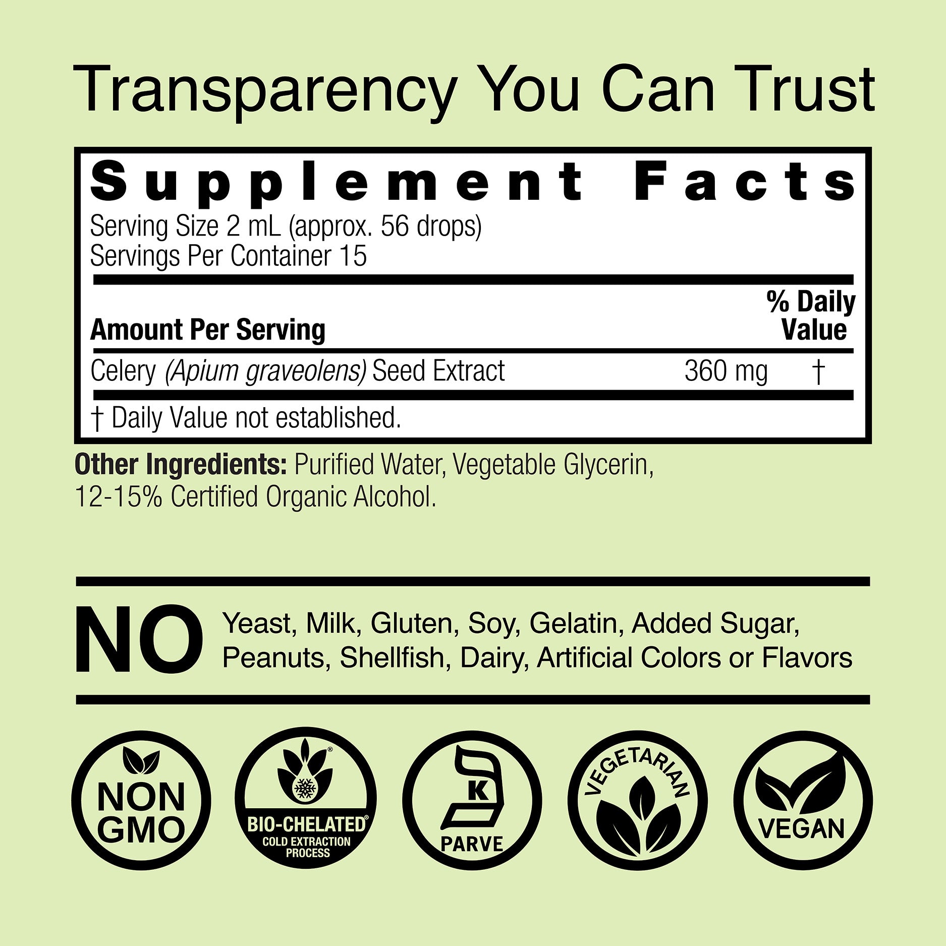 Celery Seed Extract - Low Alcohol Liquid