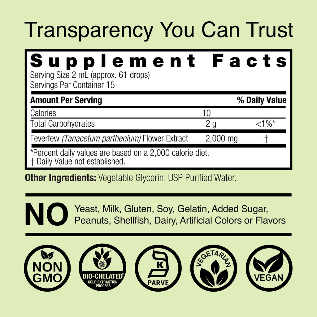 Feverfew Extract - Alcohol Free Liquid