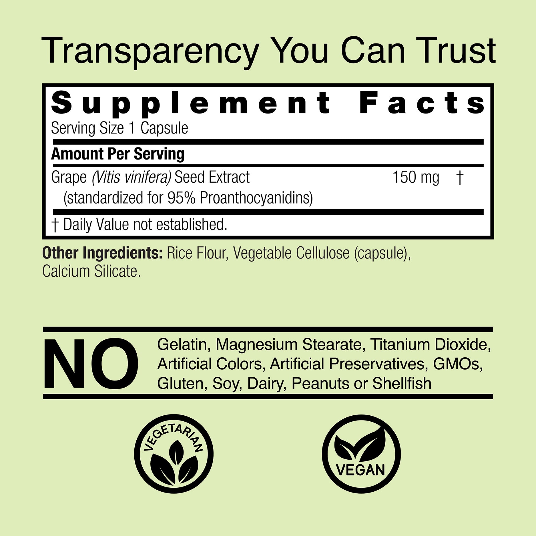 Grape Seed Capsules | Nature's Answer