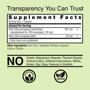 Olive Leaf - Veggie Capsules