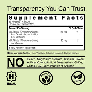 Milk Thistle - Veggie Capsules