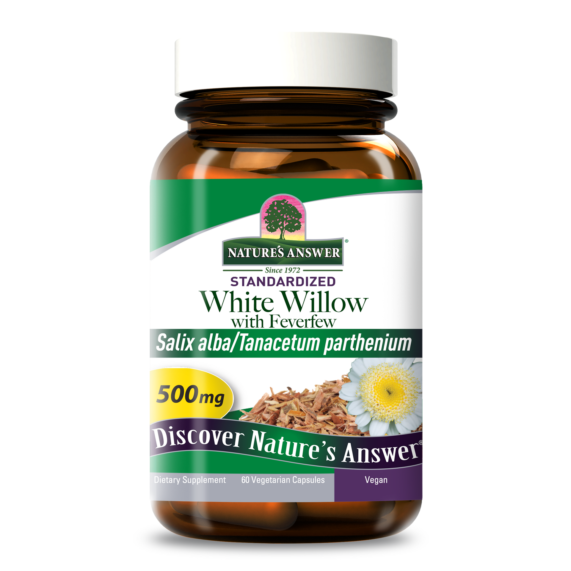 White Willow with Feverfew Standardized : Just the good stuff Nature's Answer White Willow with Feverfew Standardized : Just the good stuff Nature's Answer