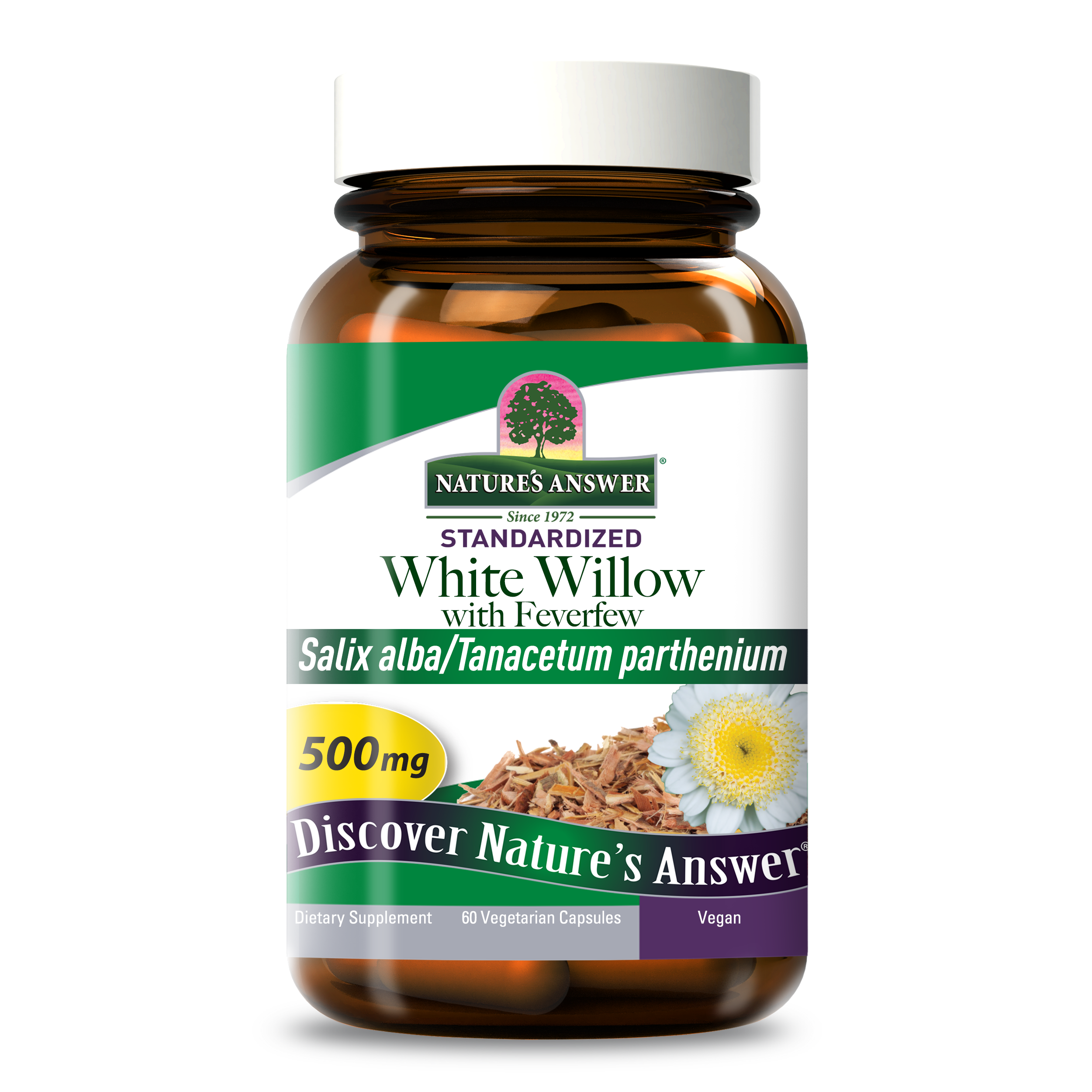 White Willow with Feverfew - Veggie Capsules