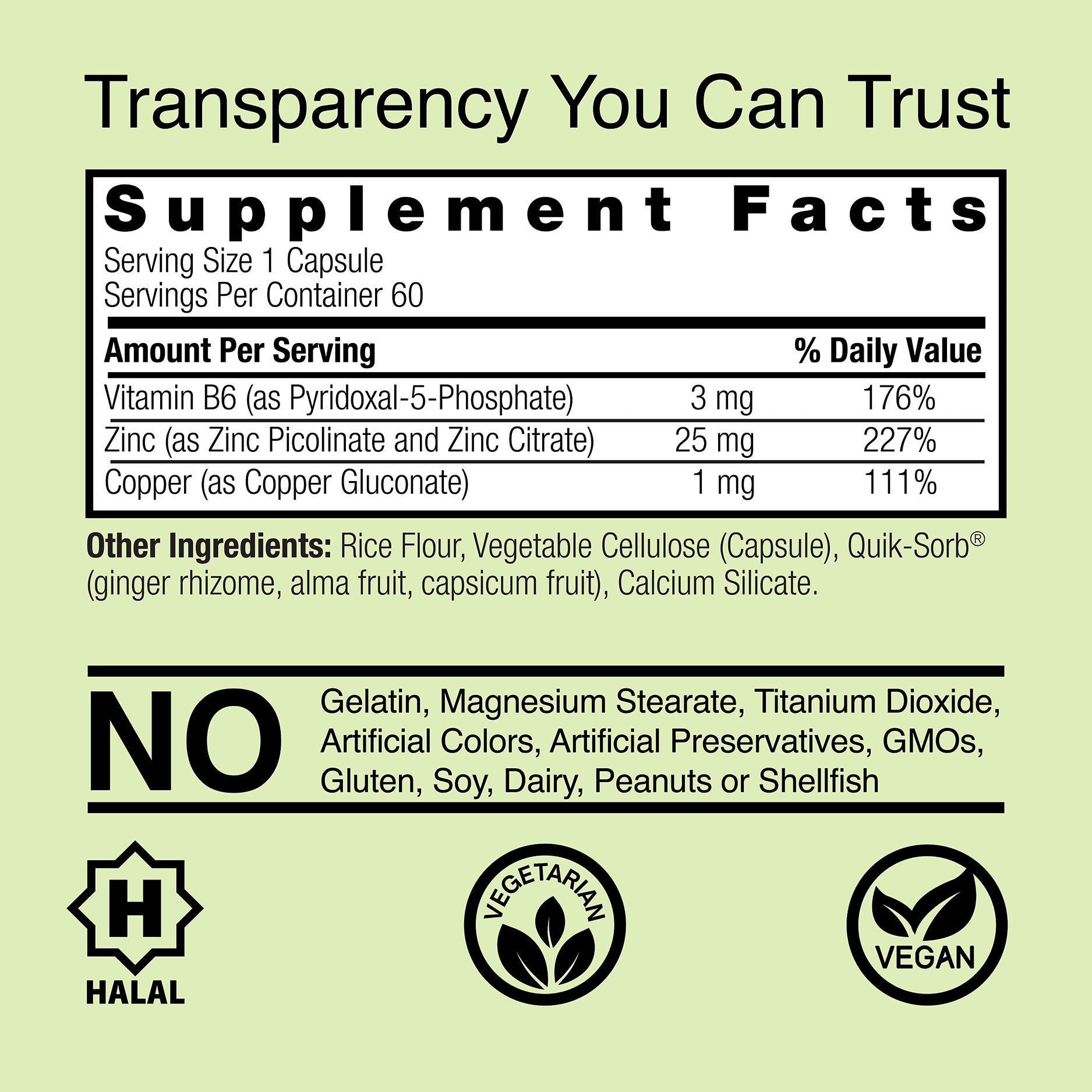 Zinc Plus | includes specific nutrient choices selected for their