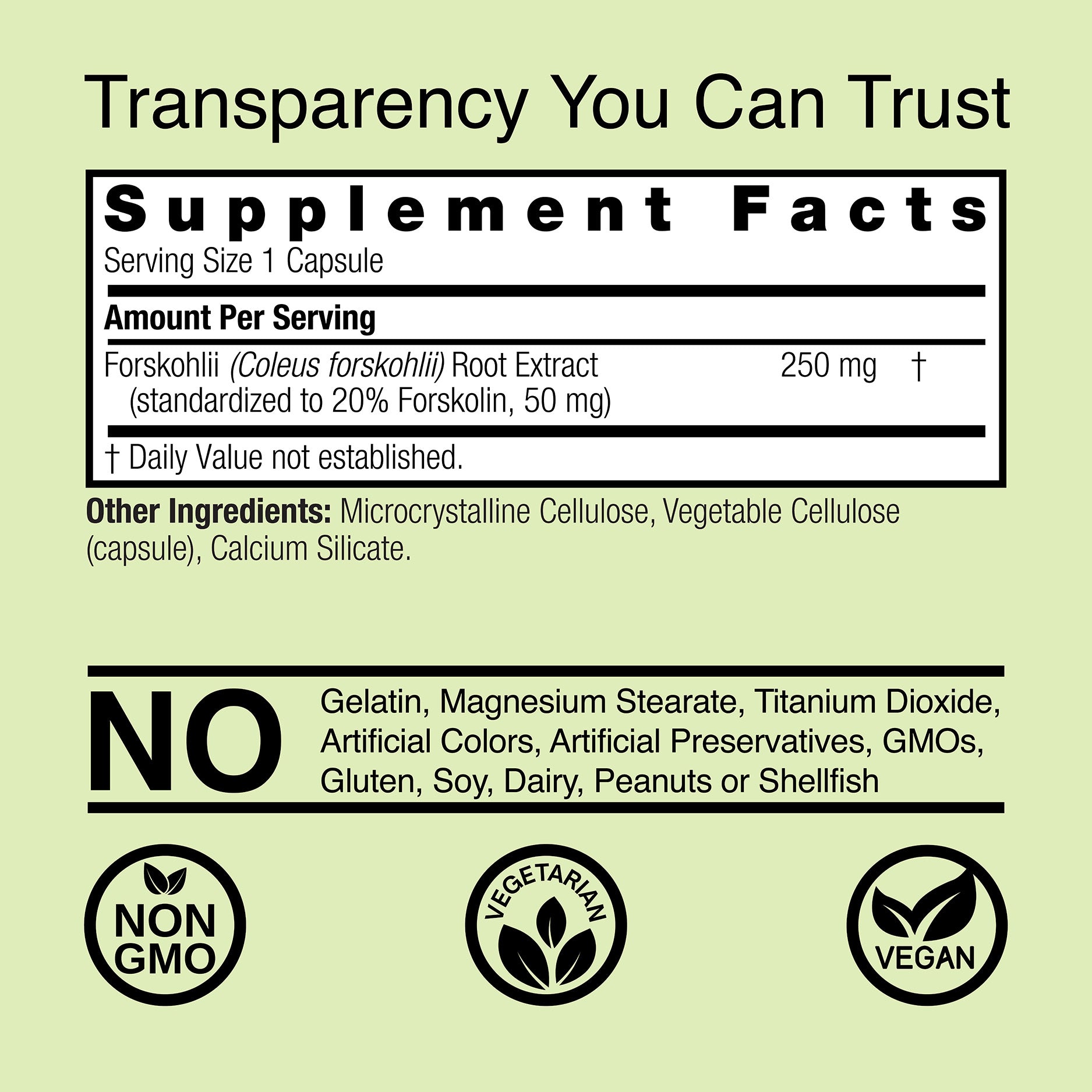 Forskohlii - Veggie Capsules