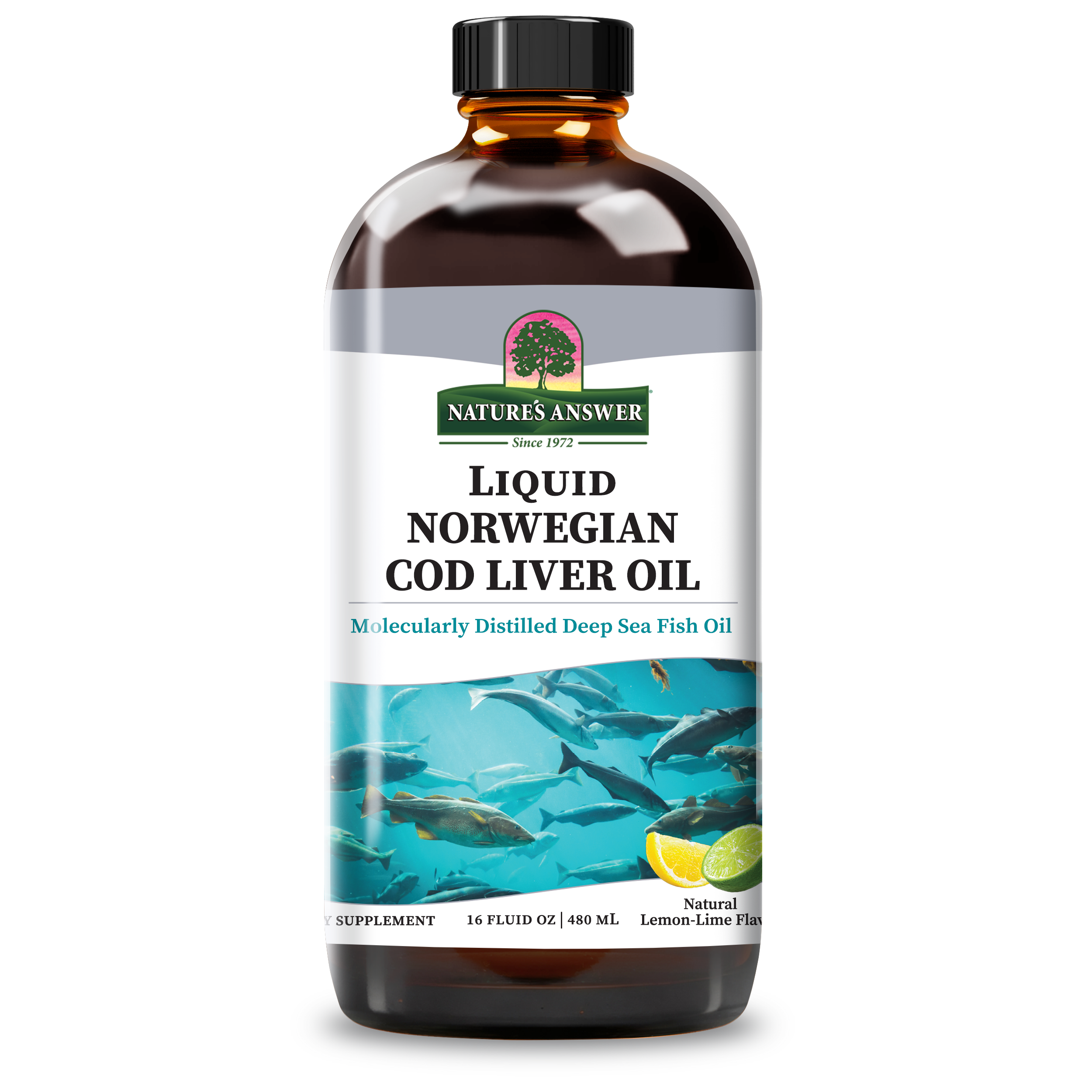 Norwegian Cod Liver Oil - Alcohol Free Liquid