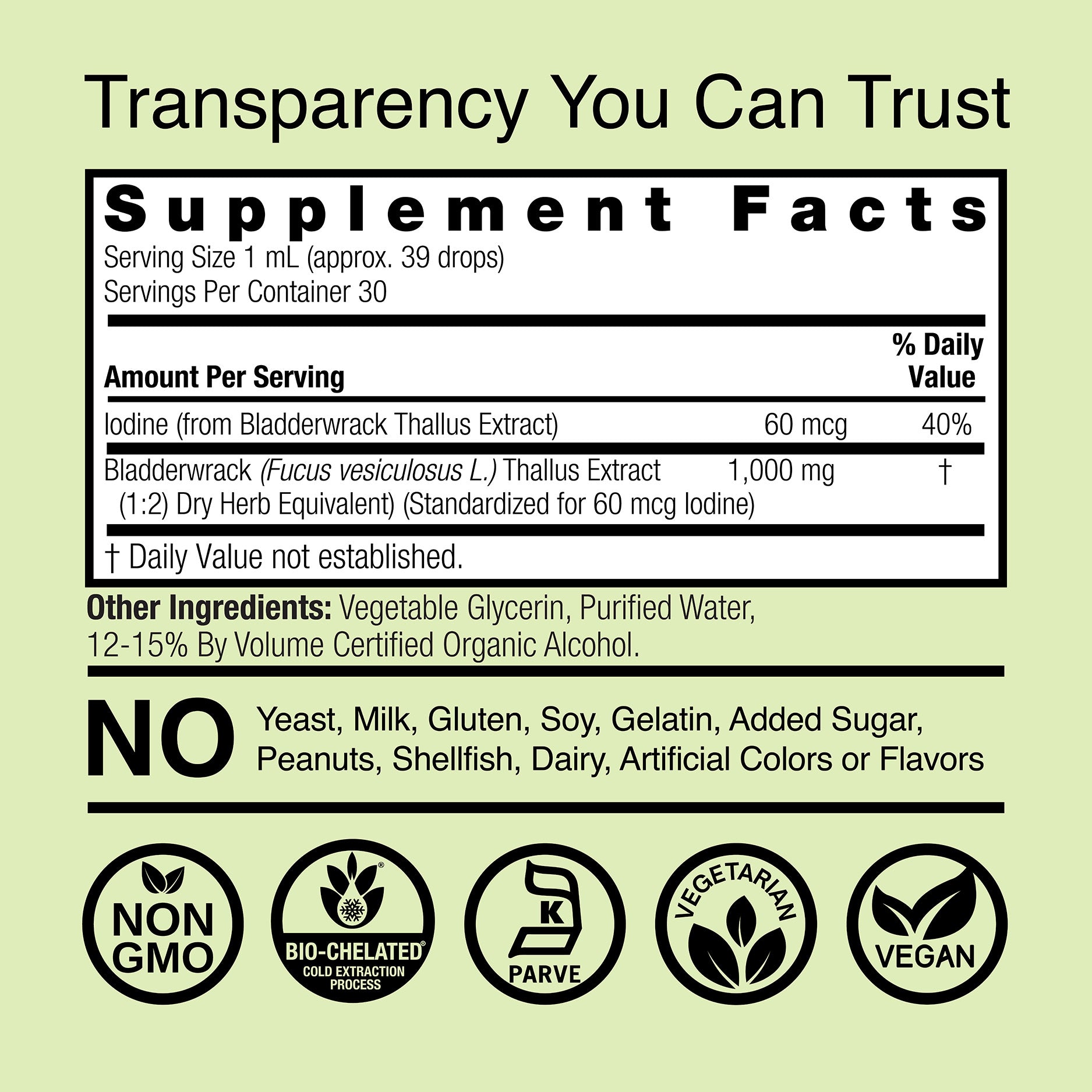 Bladderwrack Extract - Low Alcohol Liquid