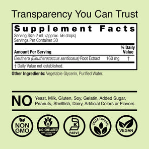 Eleuthero Extract - Alcohol Free Liquid