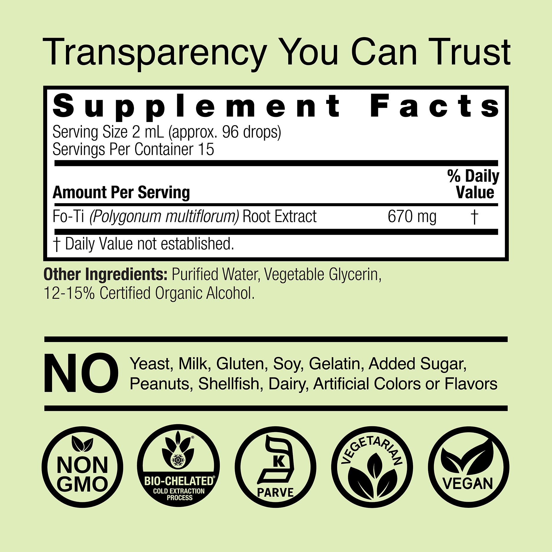 Fo Ti Extract - Low Alcohol Liquid