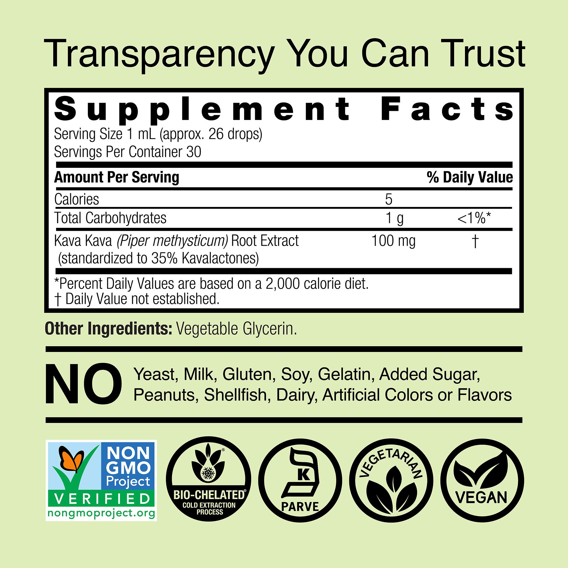 Kava Extract - Alcohol Free Liquid