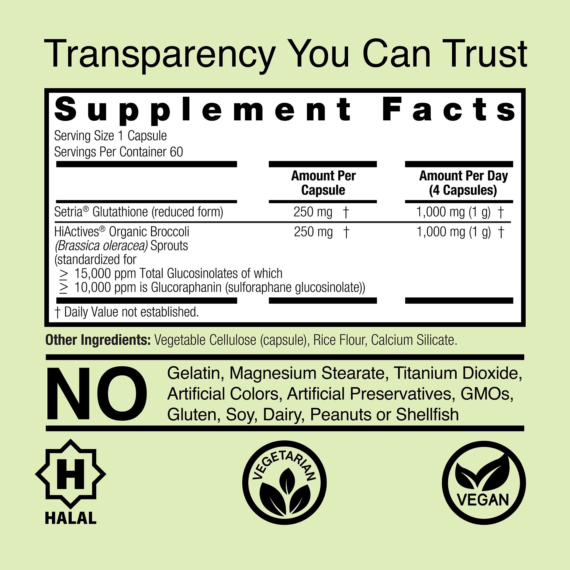 Brocco Glutathione Capsules | Nature's Answer Brocco Glutathione Capsules | Nature's Answer
