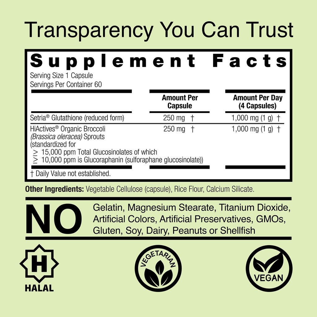 Brocco-Glutathione - Veggie Capsules