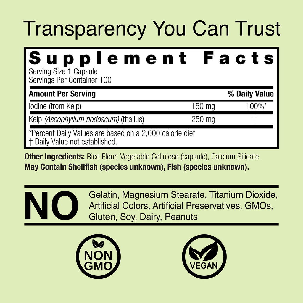 Kelp Thallus - Veggie Capsules