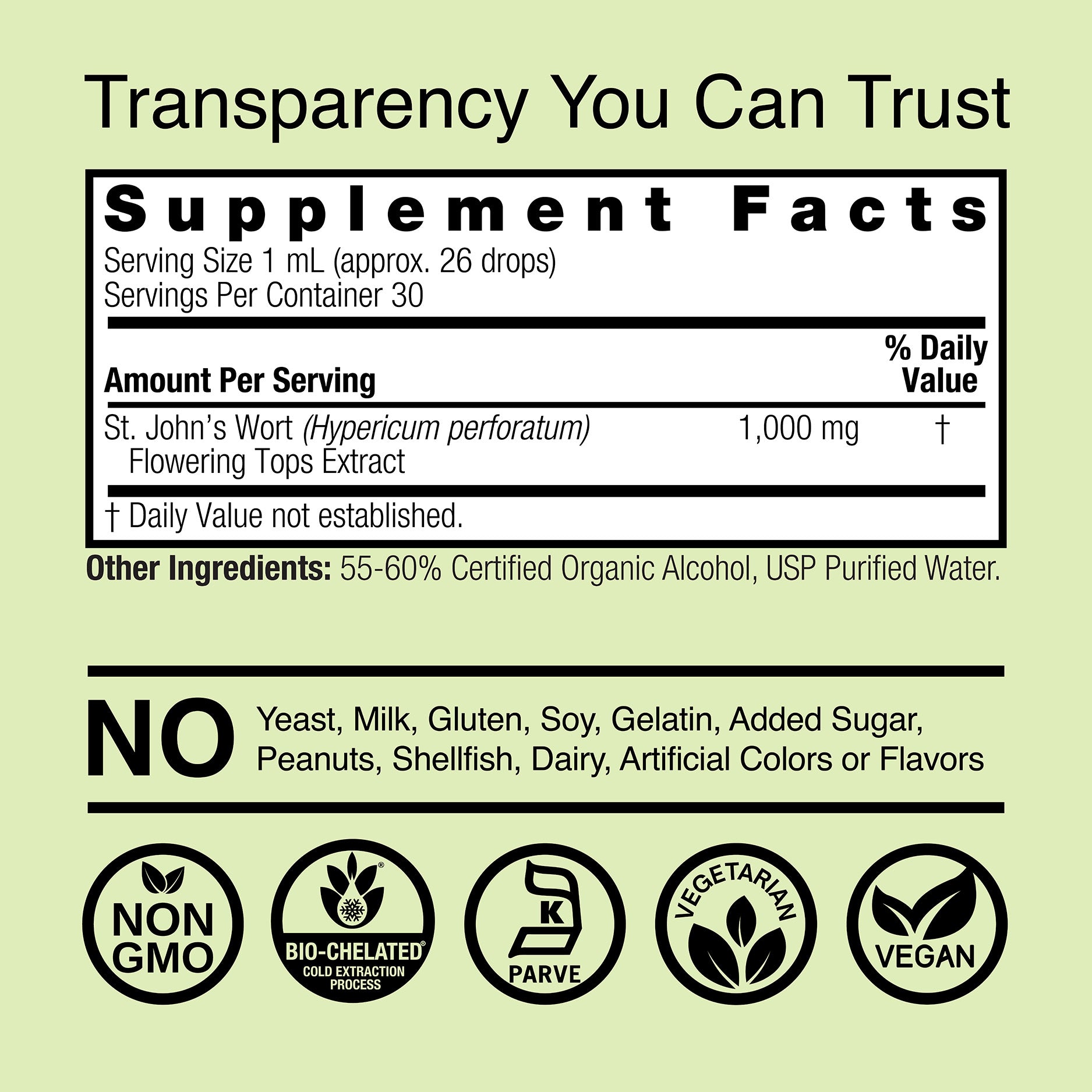 St John’s Wort Extract - Low Alcohol Liquid