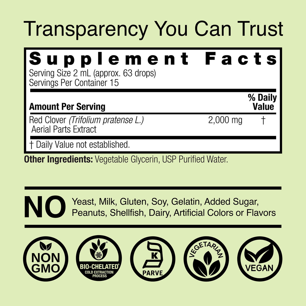 Red Clover Extract - Alcohol Free Liquid