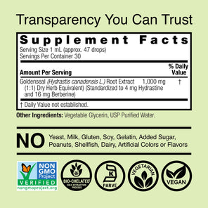 Goldenseal Extract - Alcohol Free Liquid