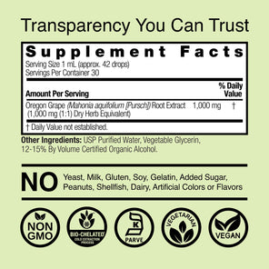 Oregon Grape Extract - Low Alcohol Liquid