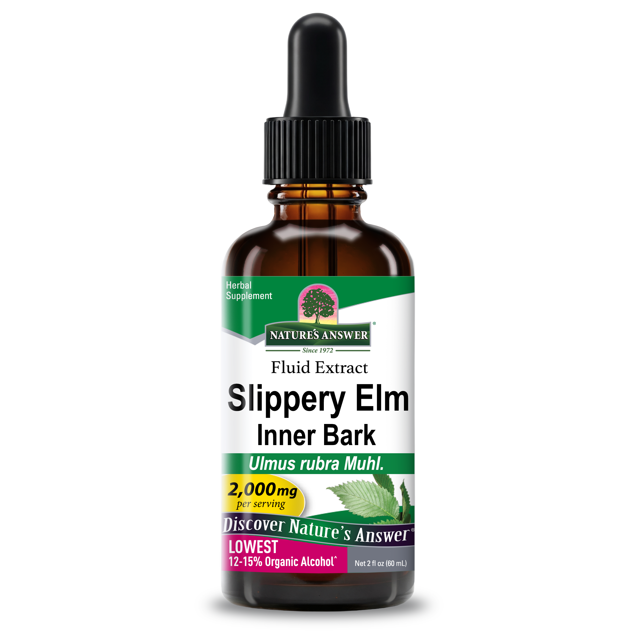 Slippery Elm Extract - Low Alcohol Liquid