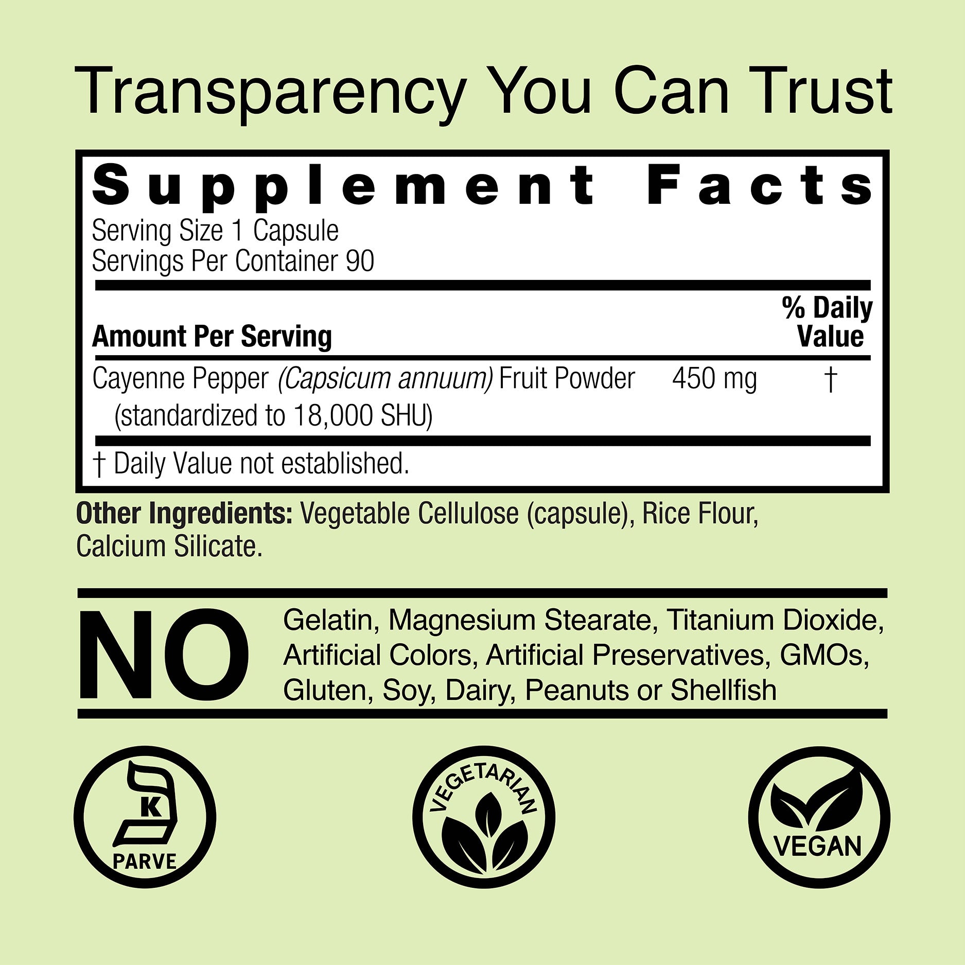 Cayenne - Veggie Capsules