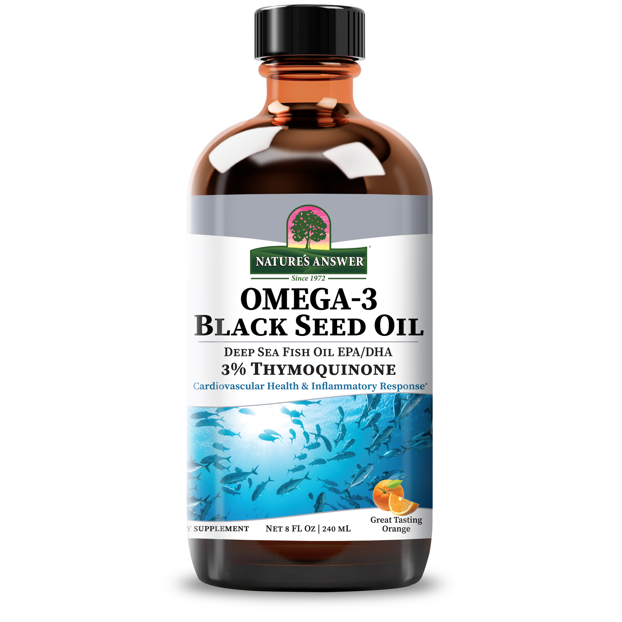 Omega-3 Black Seed Oil - Alcohol Free Liquid