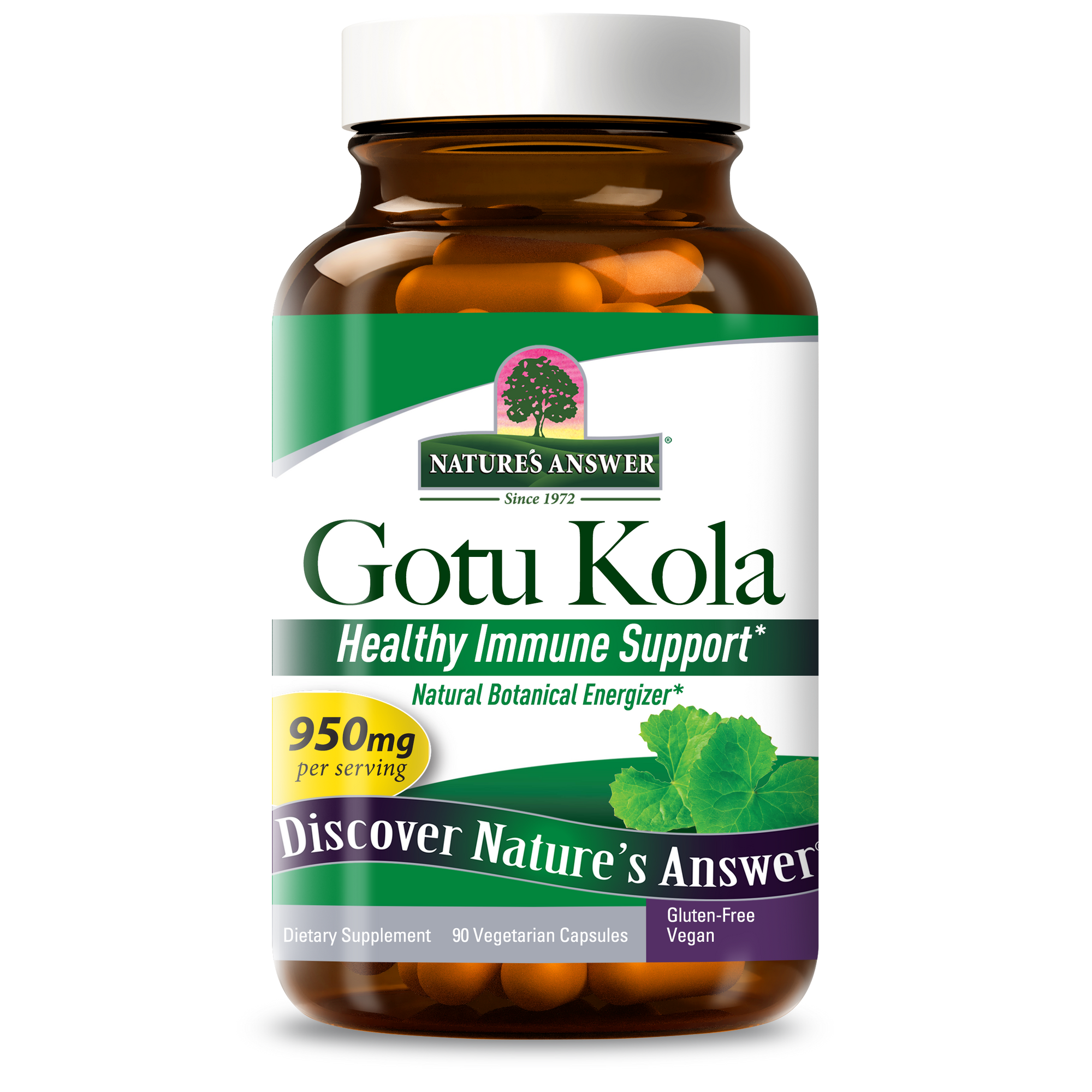 Gotu Kola Herb - 950 mg Veggie Capsules