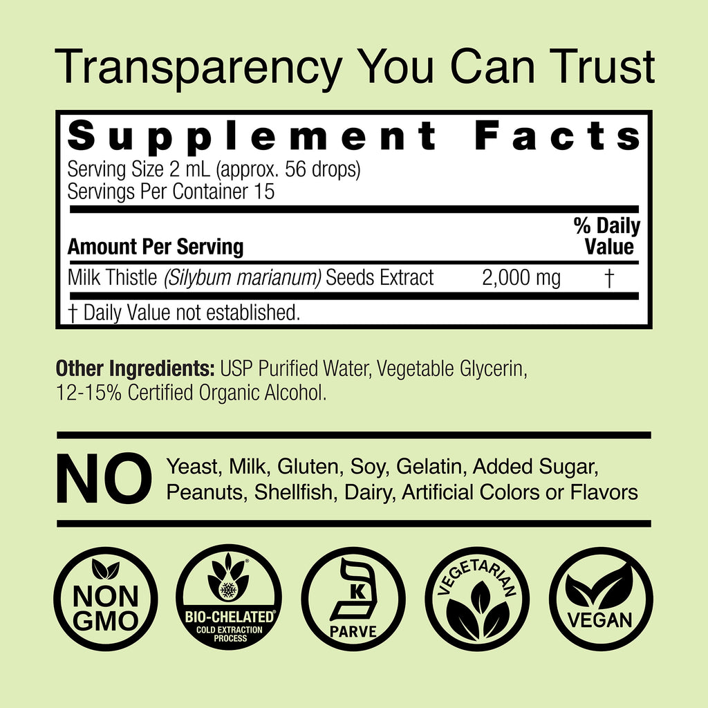 Milk Thistle Extract - Low Alcohol Liquid