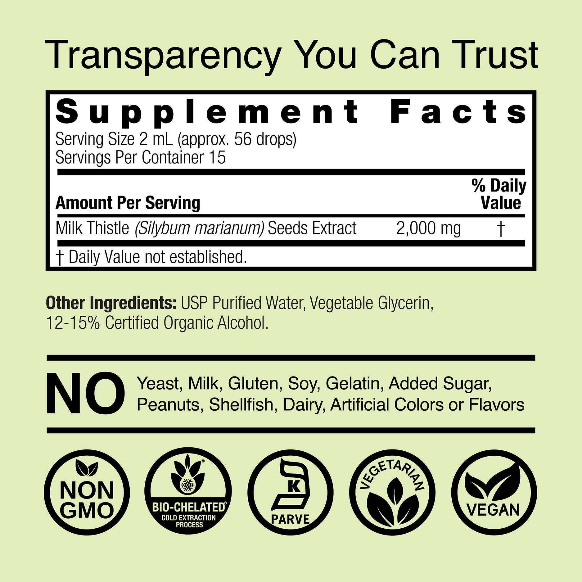 Milk Thistle Extract - Low Alcohol Liquid