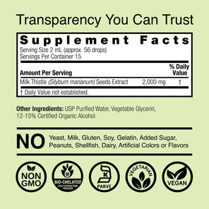 Milk Thistle Extract - Low Alcohol Liquid