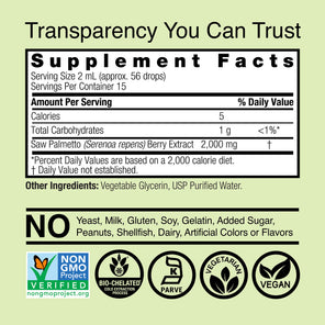 Saw Palmetto Extract - Alcohol Free Liquid