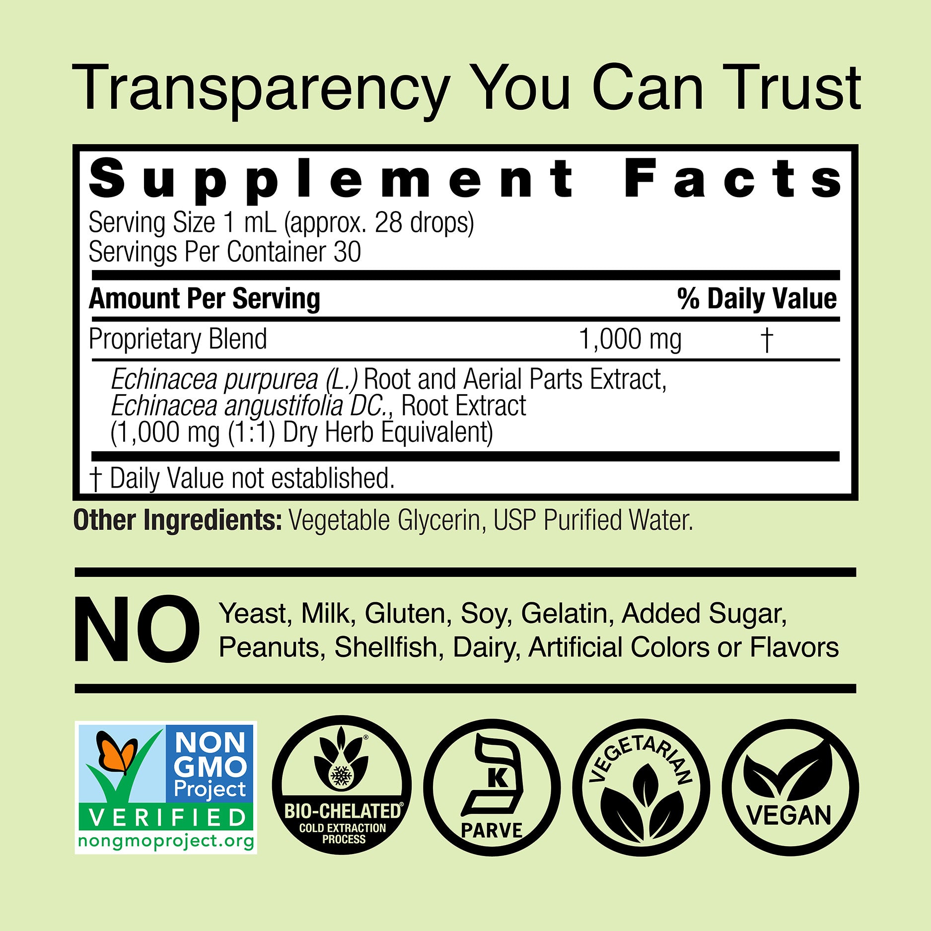 Echinacea Extract - Alcohol Free Liquid