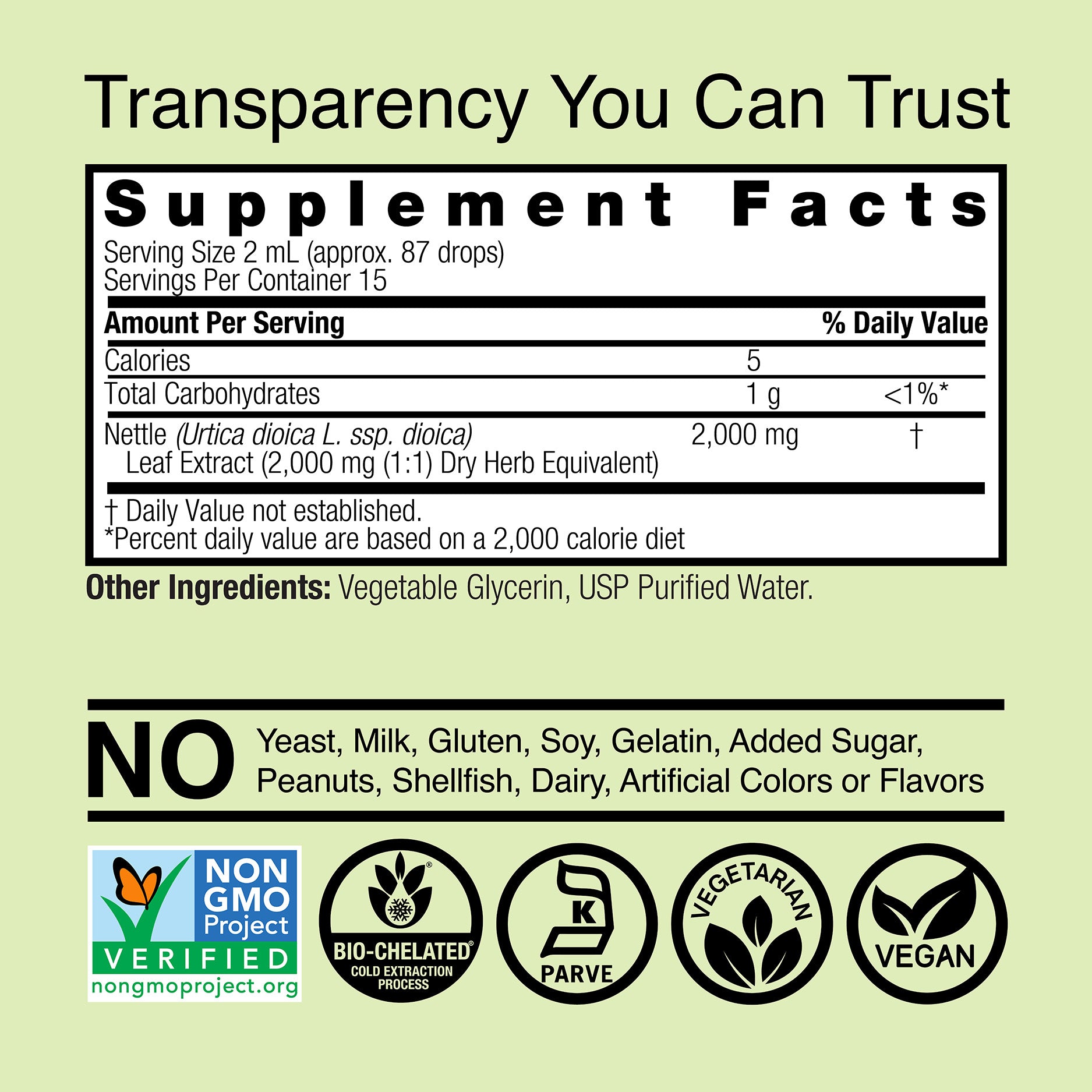 Nettle Extract - Alcohol Free Liquid