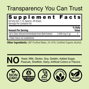 Cat’s Claw Extract - Low Alcohol Liquid