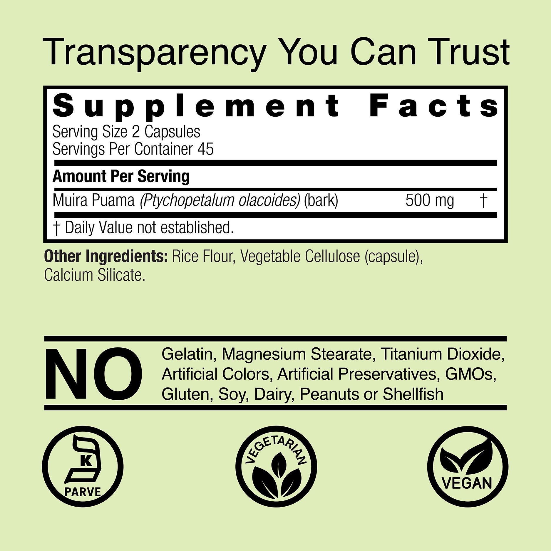 Muira Puama - Veggie Capsules